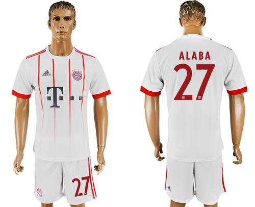 Bayern Munchen #27 Alaba Sec Away Soccer Club Jersey - Click Image to Close